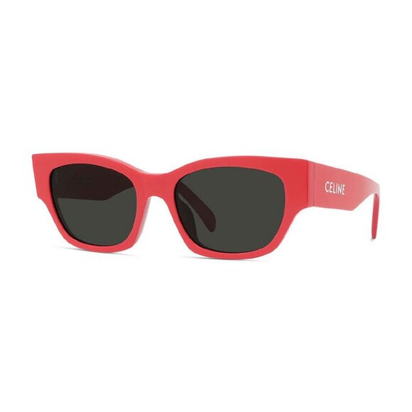 NEW CL40197U 66A CELINE SUNGLASSES RED SQUARE WOMEN EYEWEAR - Picture 1 of 5